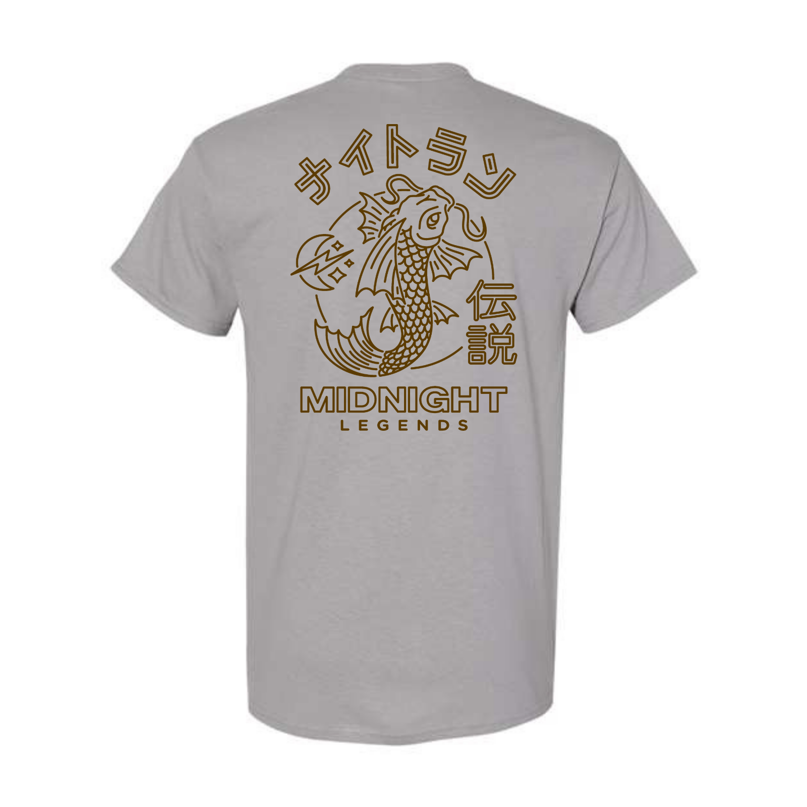 * Tshirt - Grey Midnight Koi
