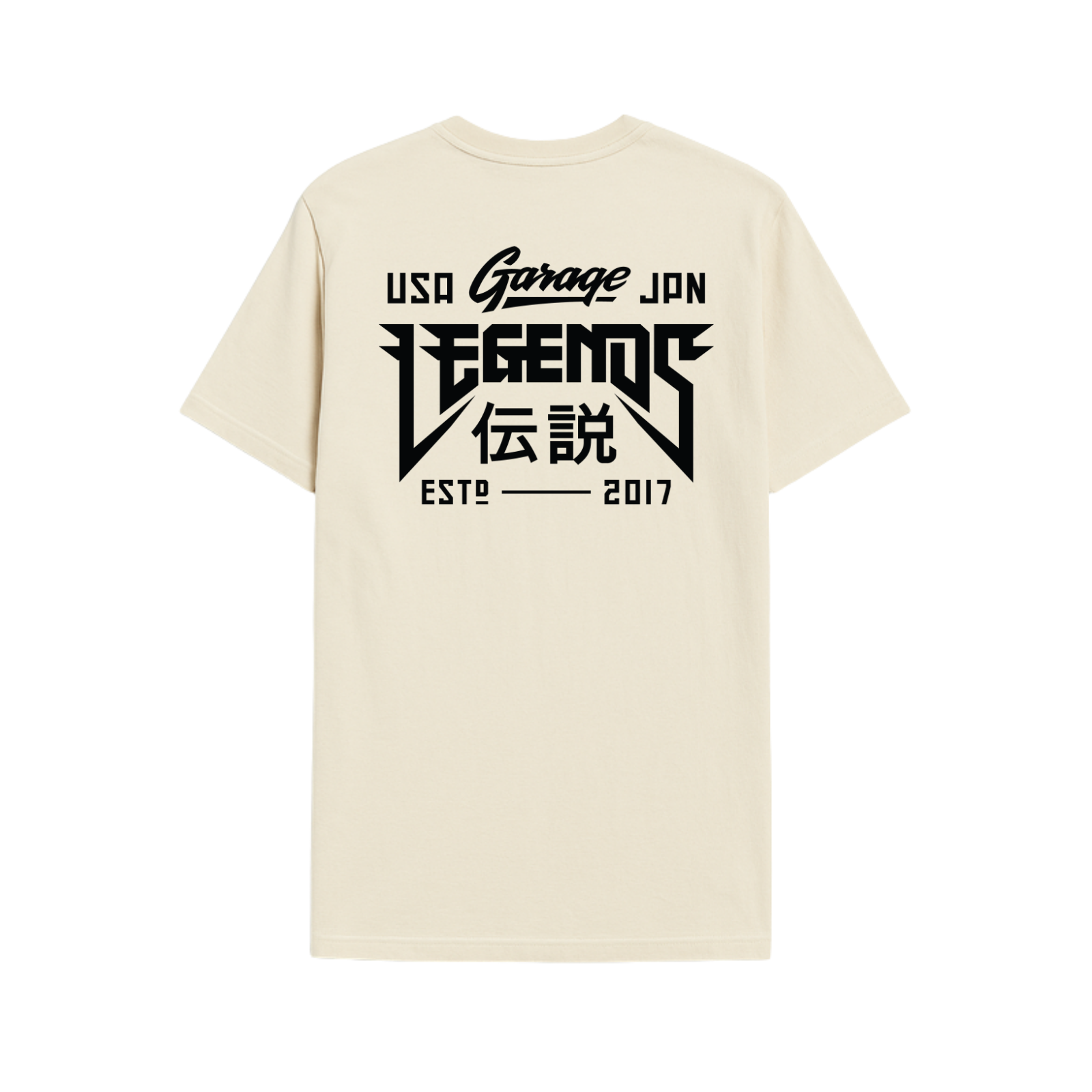 * Tshirt - Tan Garage Legends
