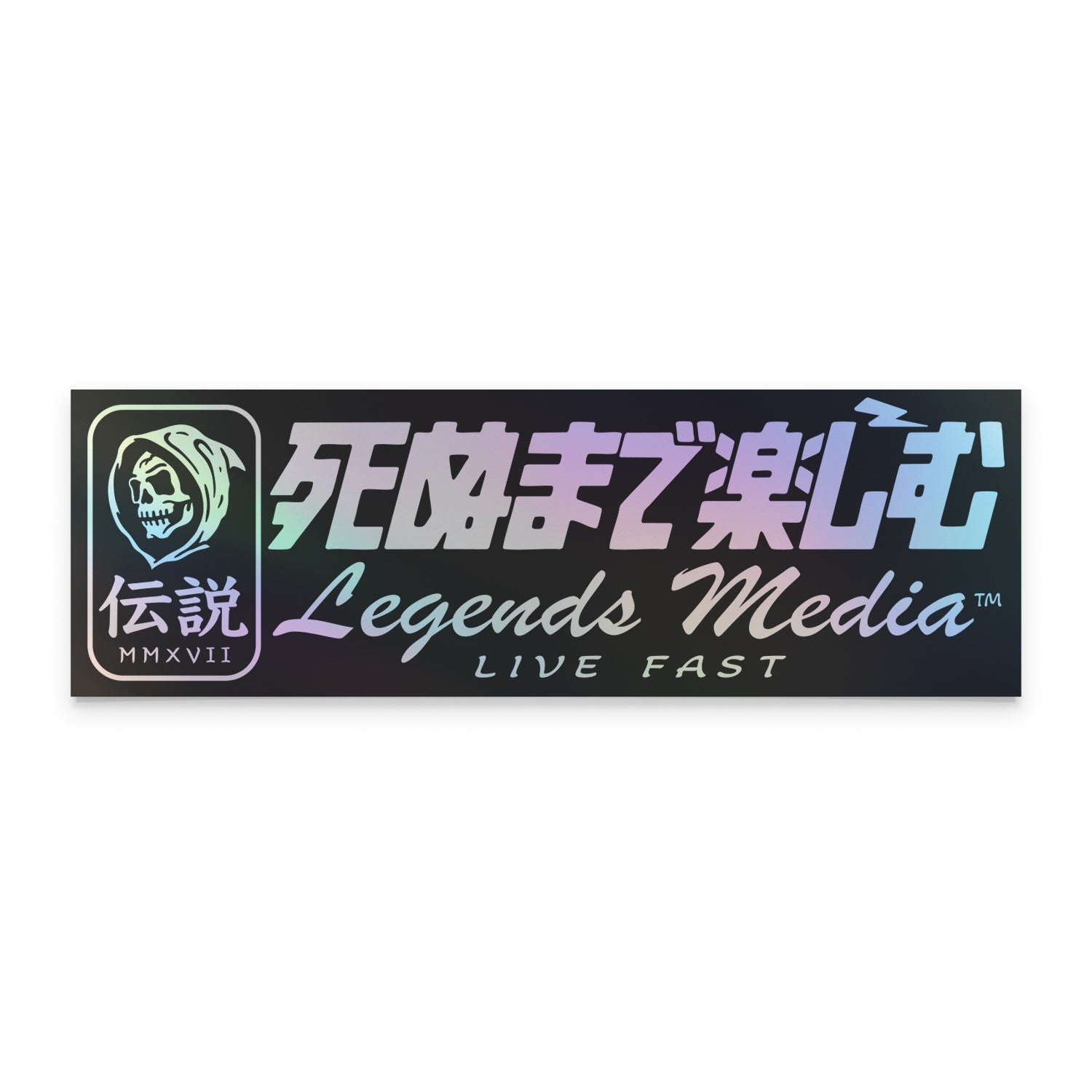 Box Sticker - Black Live Fast