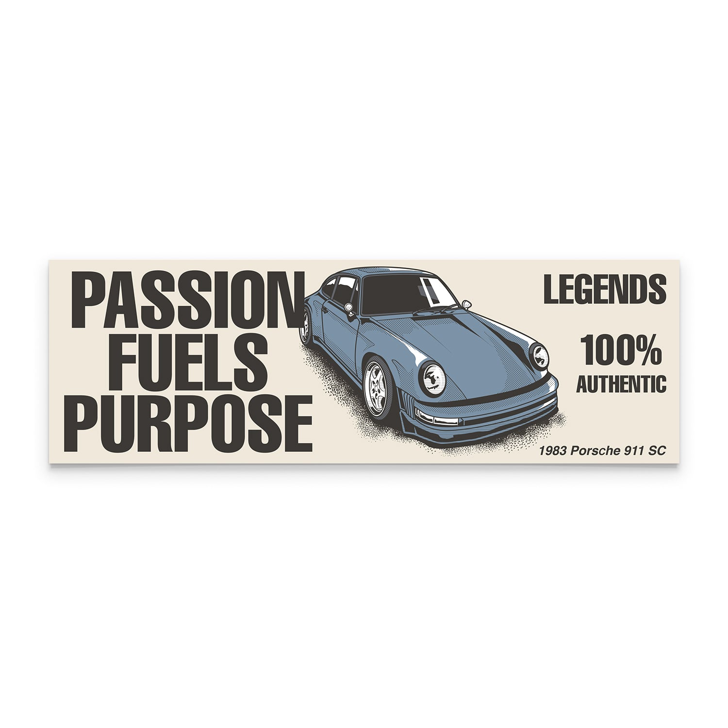 Box Sticker - Tan Passion Fuels Purpose