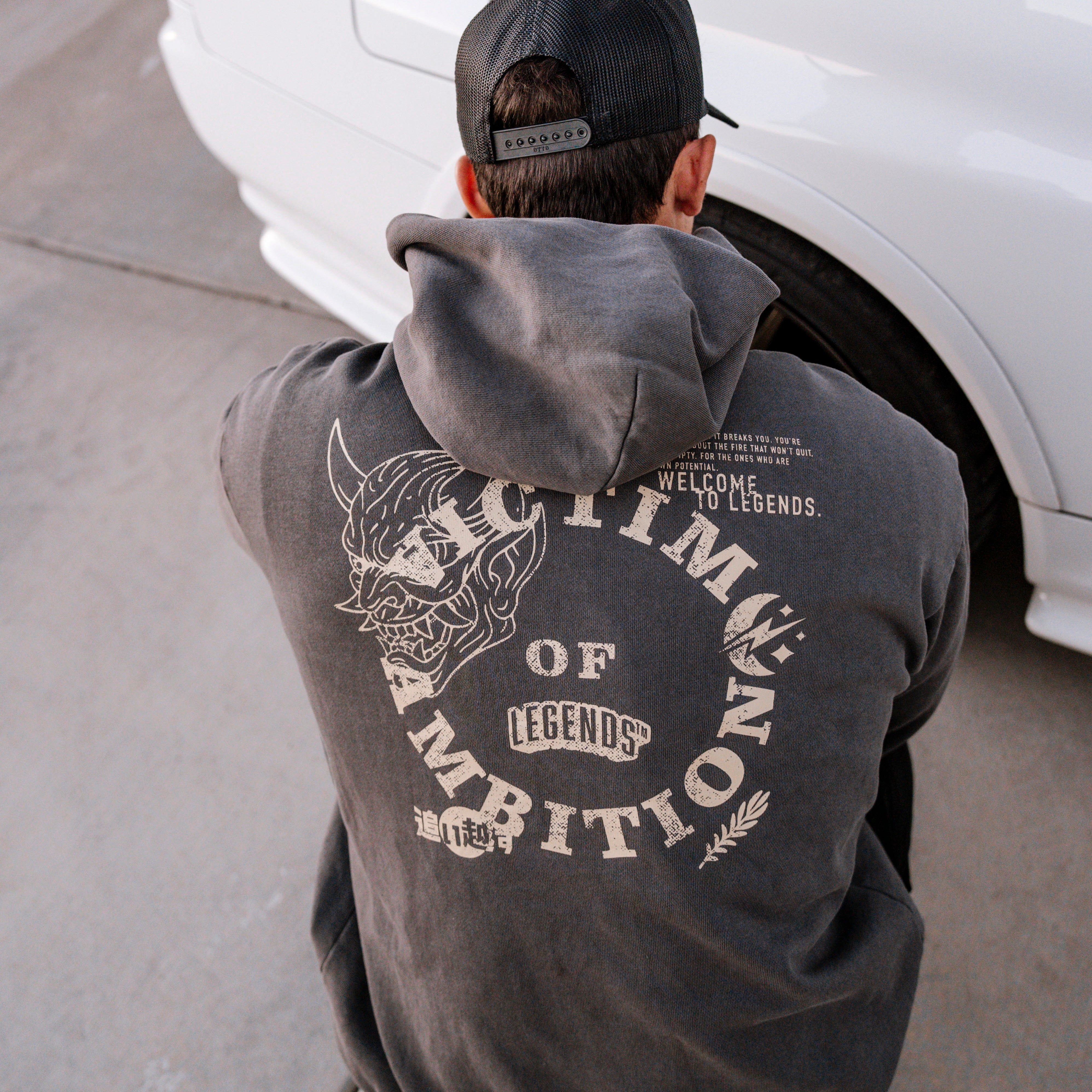 Hoodie - Grey Ambition