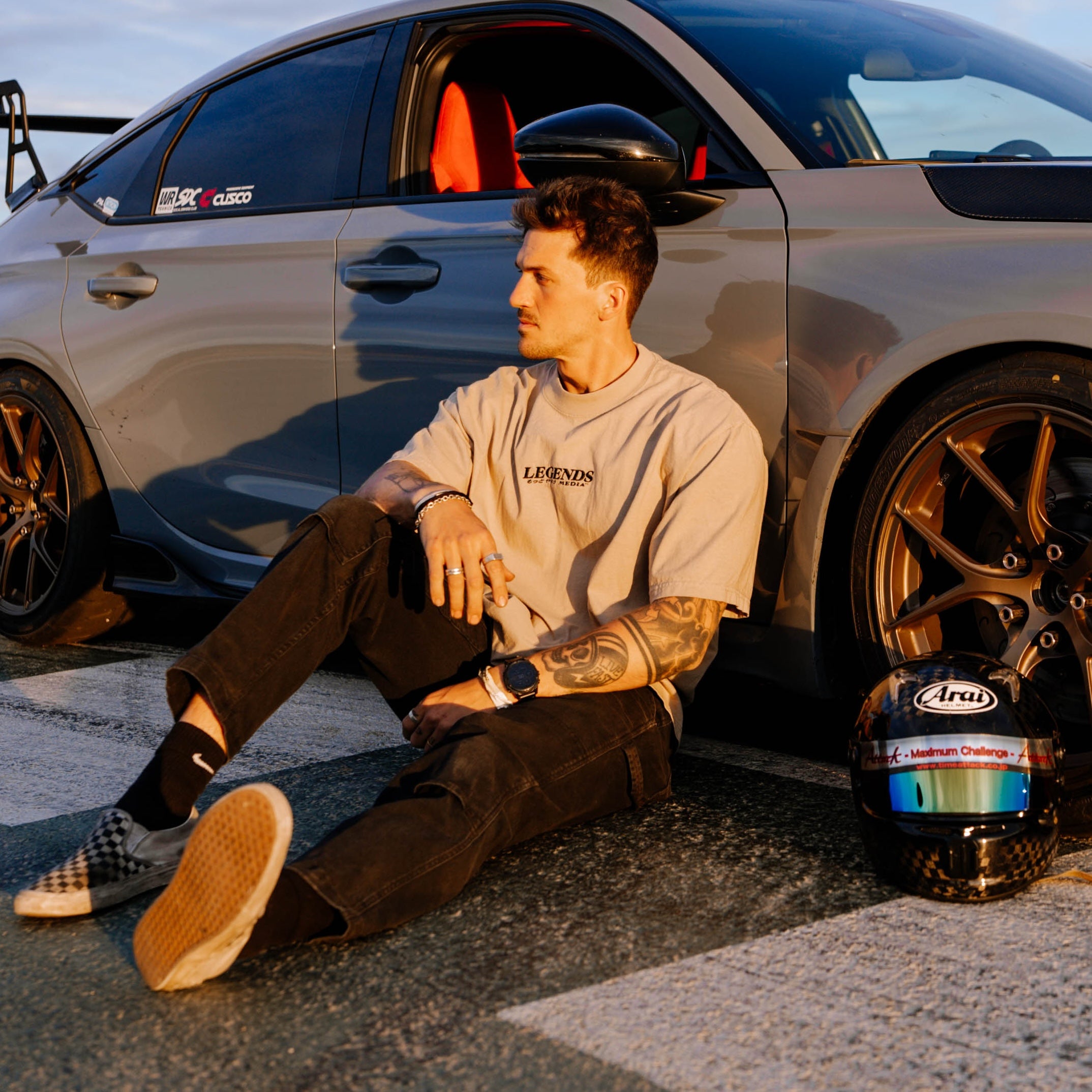 Tshirt - Tan Premium Drivers Club