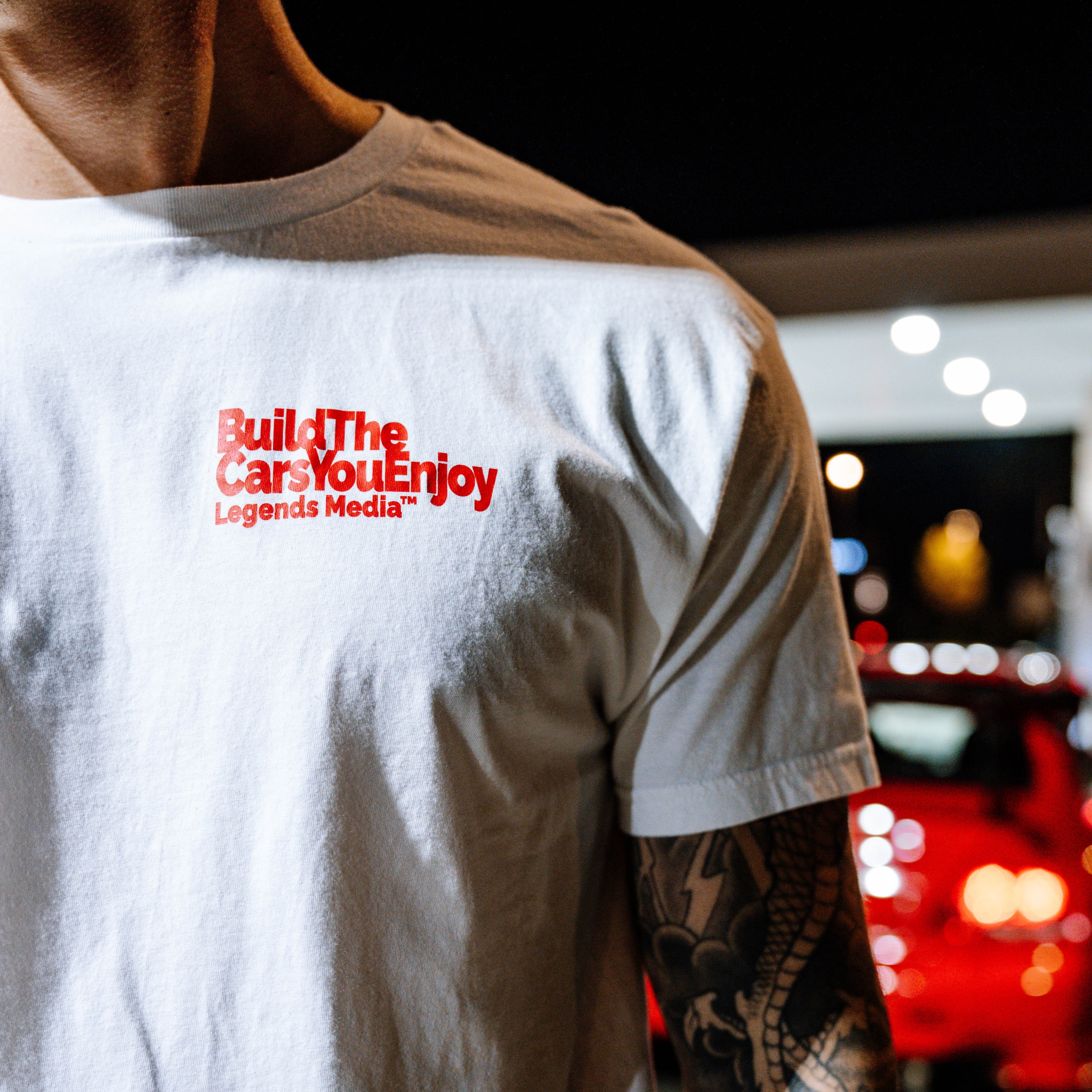 # Tshirt - White Build The Cars You Enjoy