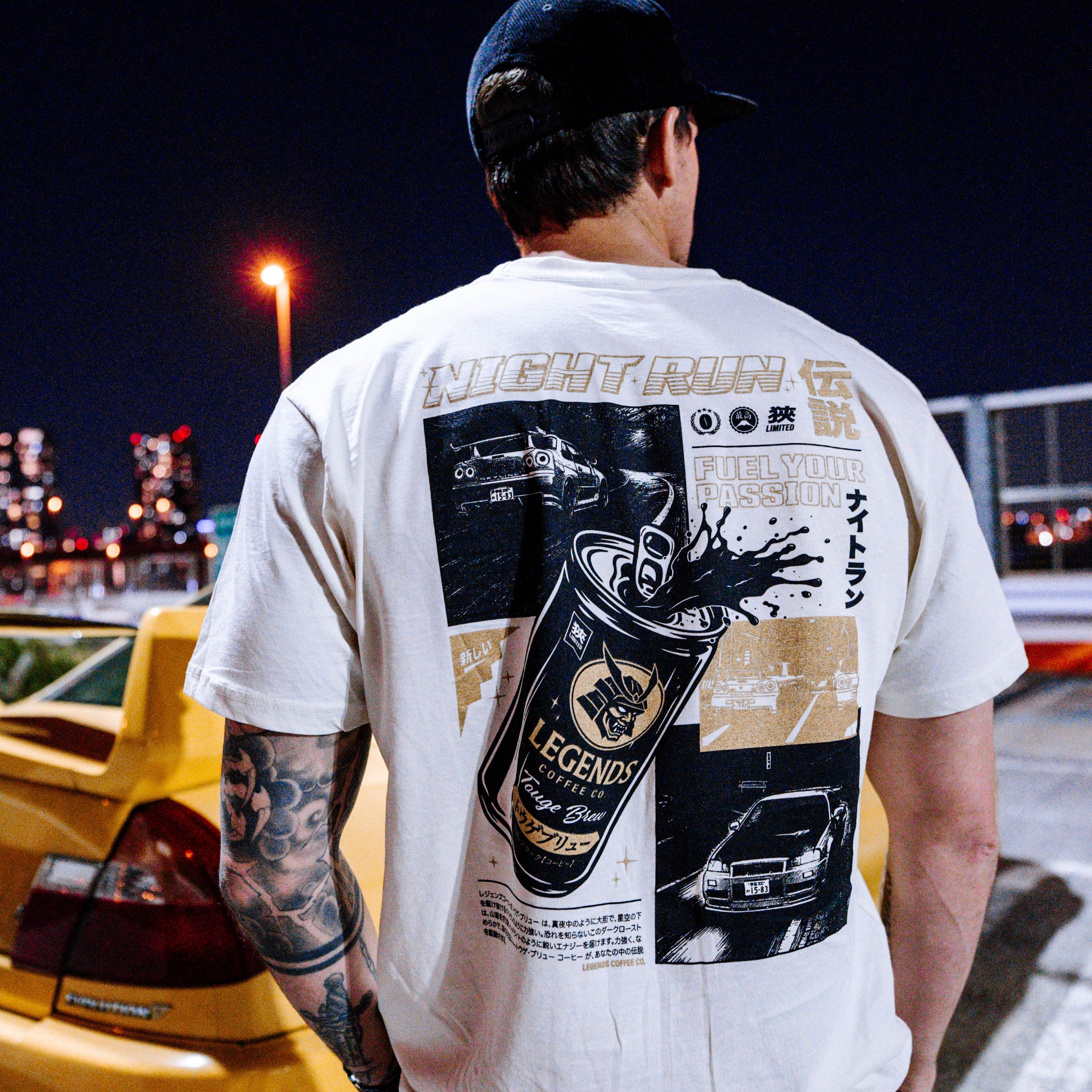 Tshirt - Tan Night Run