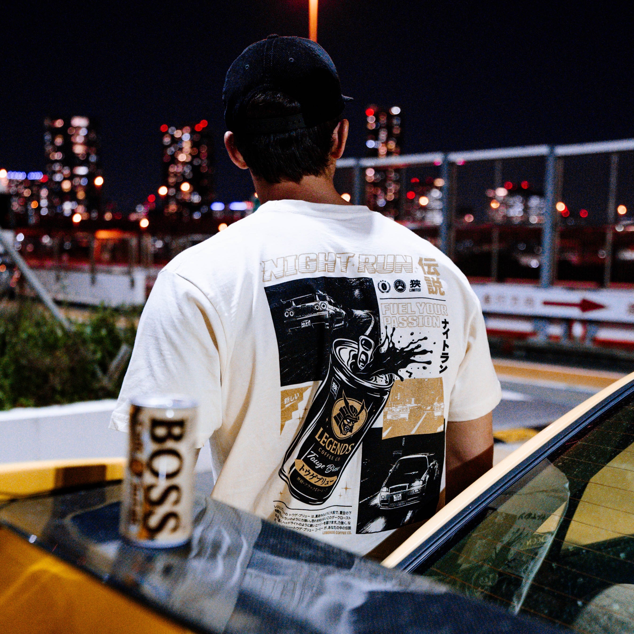 Tshirt - Tan Night Run