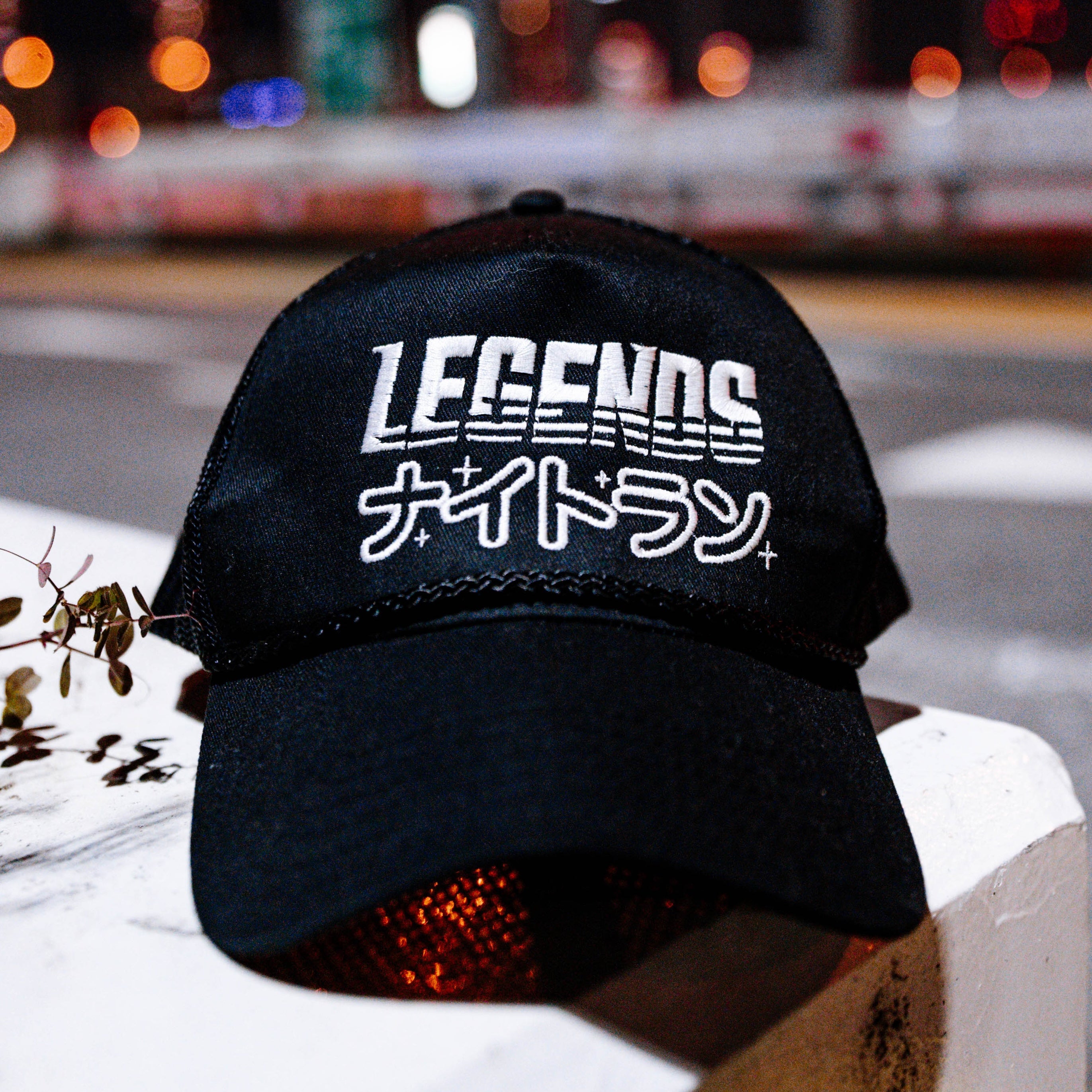 Trucker Hat - Black Night Run