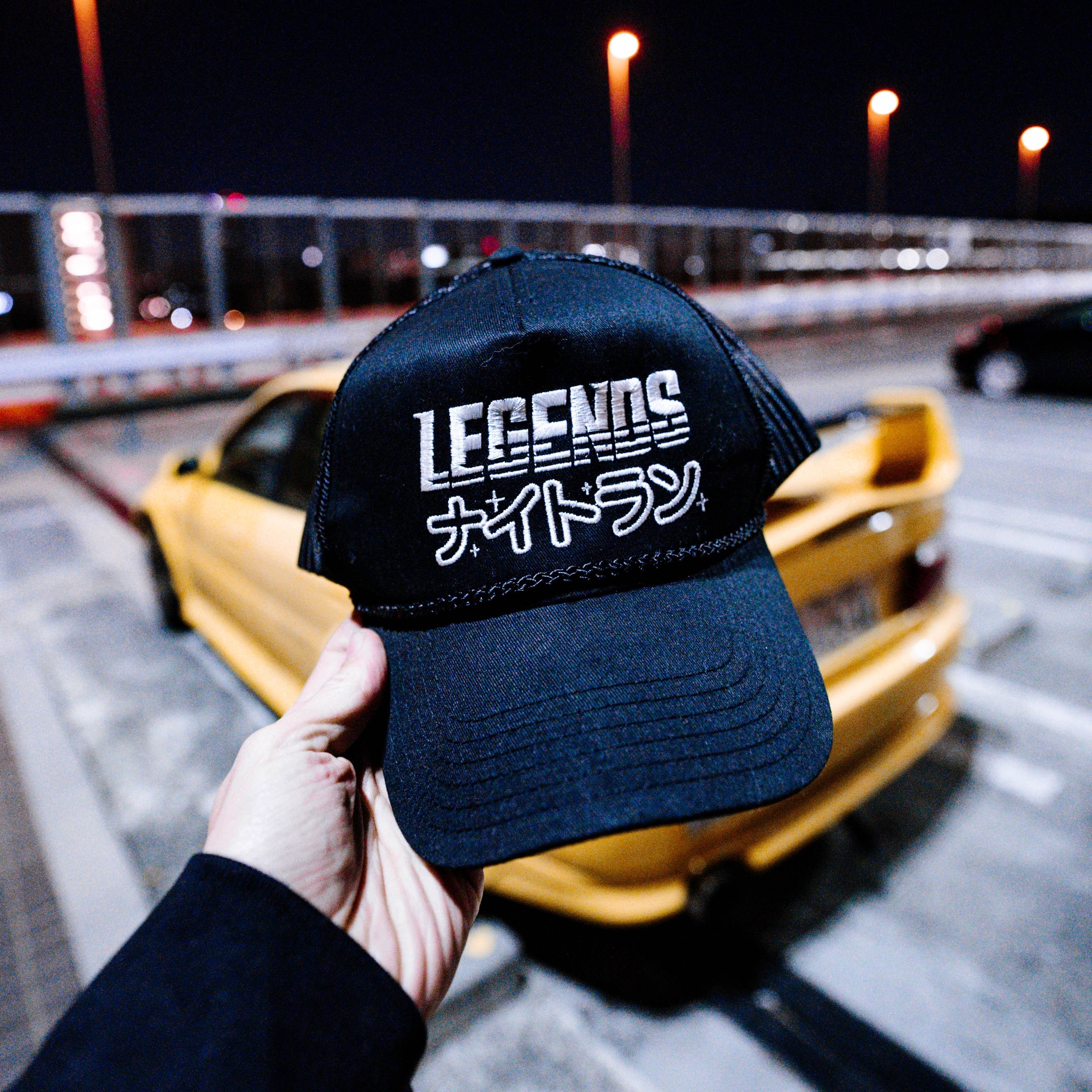 Trucker Hat - Black Night Run