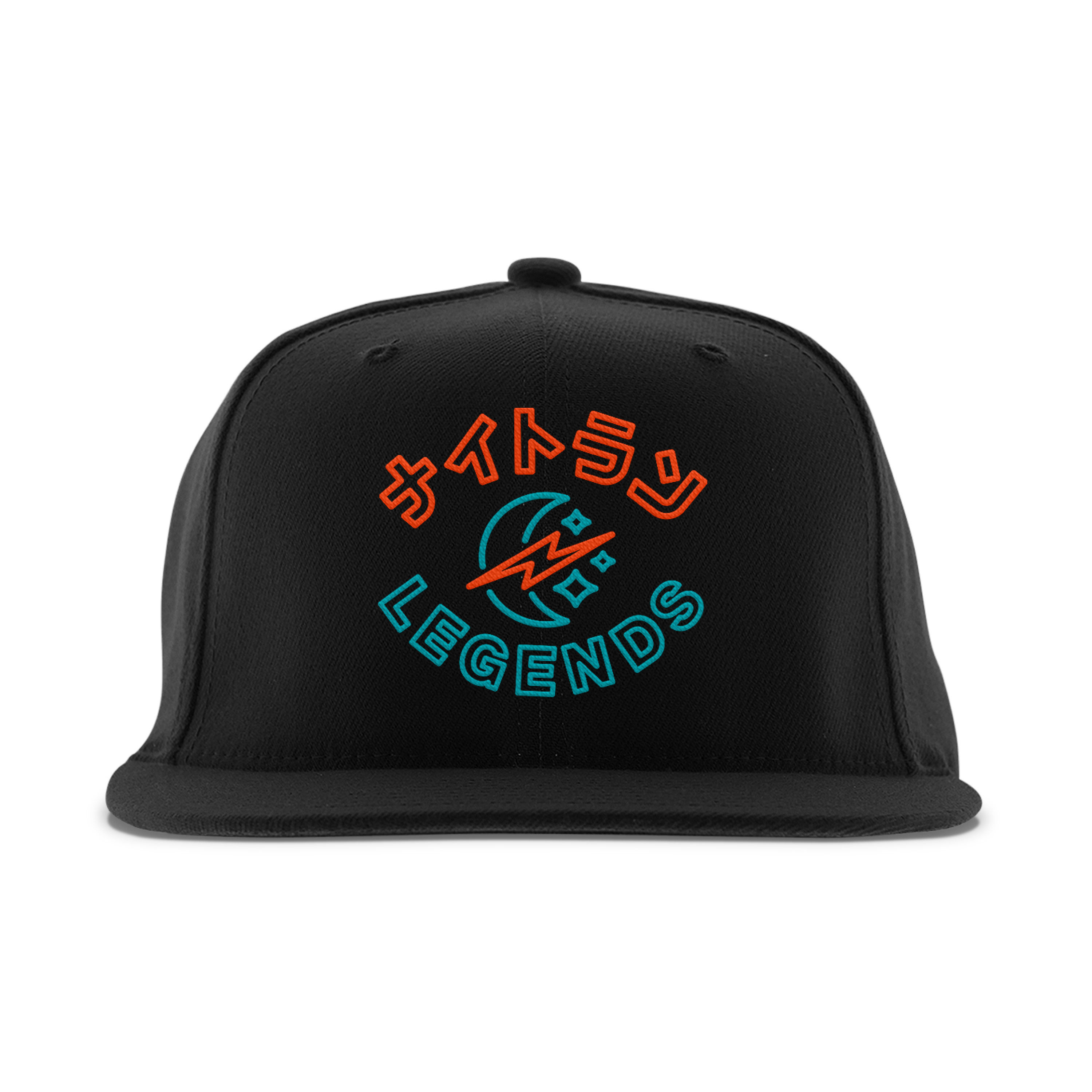 * Snapback Hat - Black Koi Fish