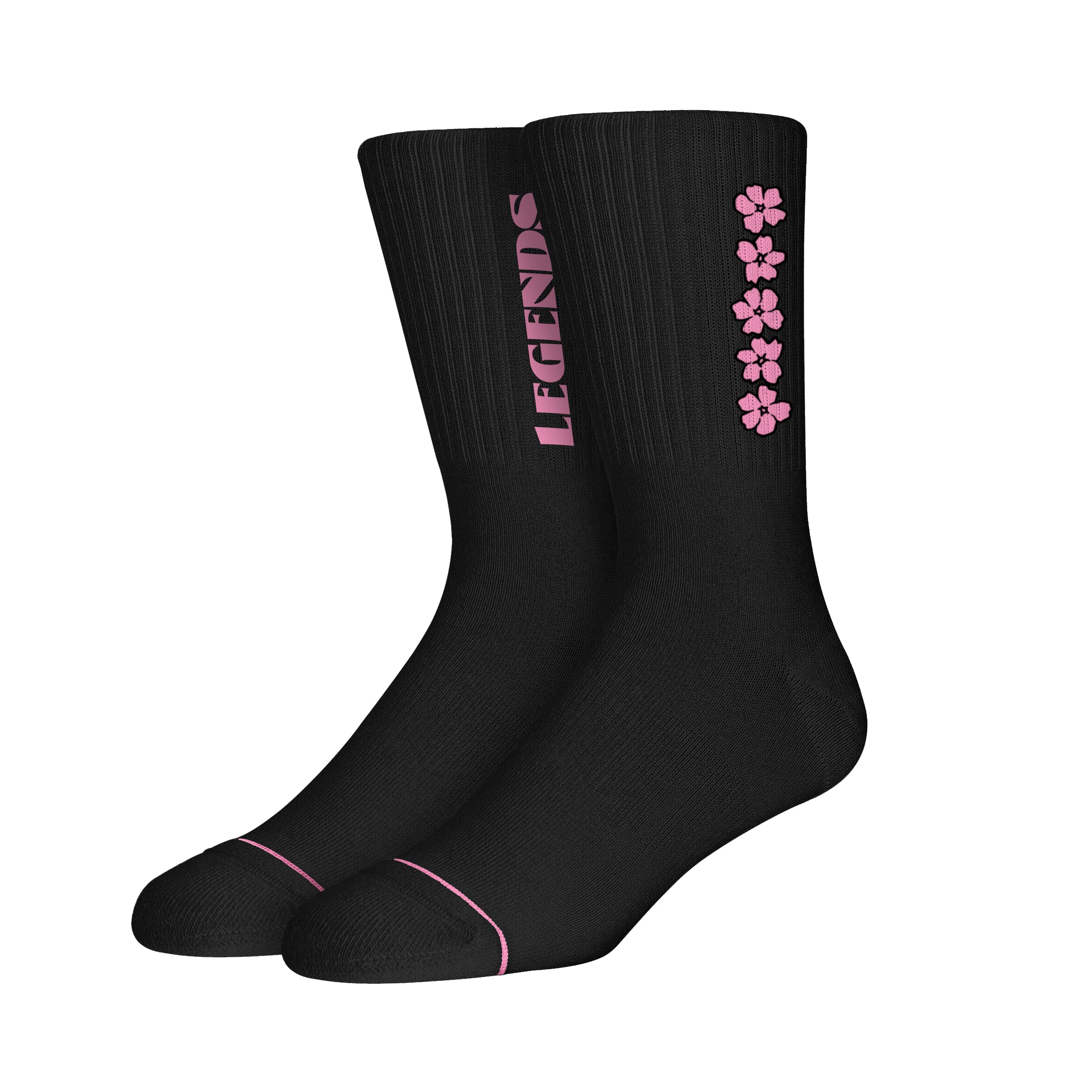 Socks - Black Sakura
