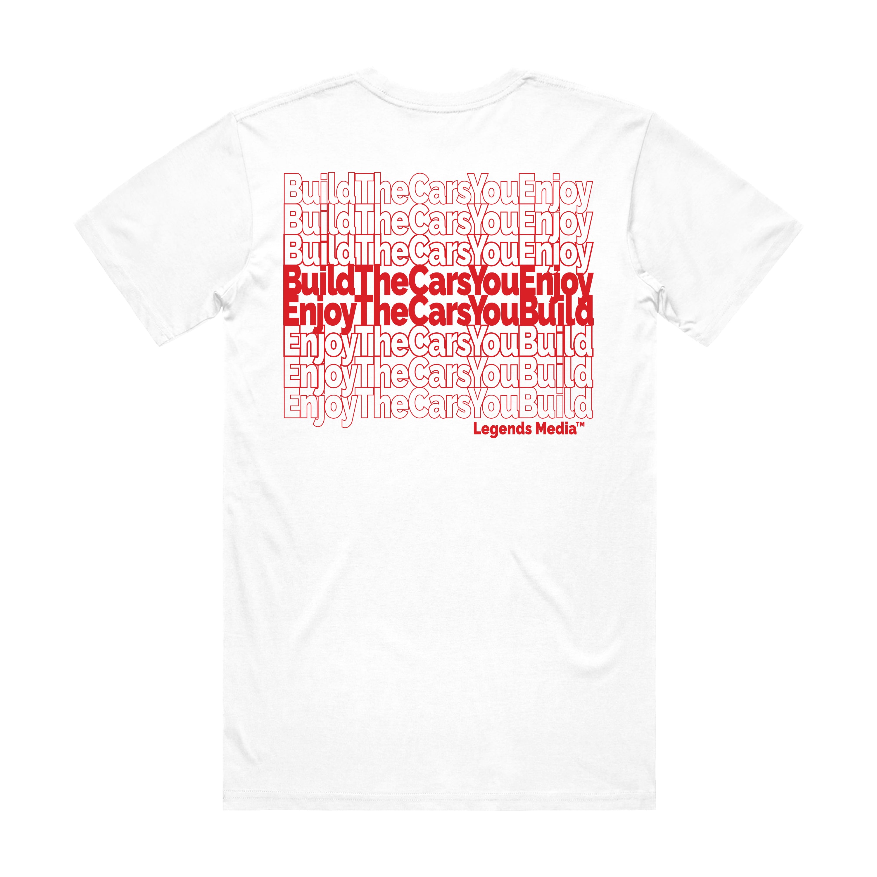 # Tshirt - White Build The Cars You Enjoy