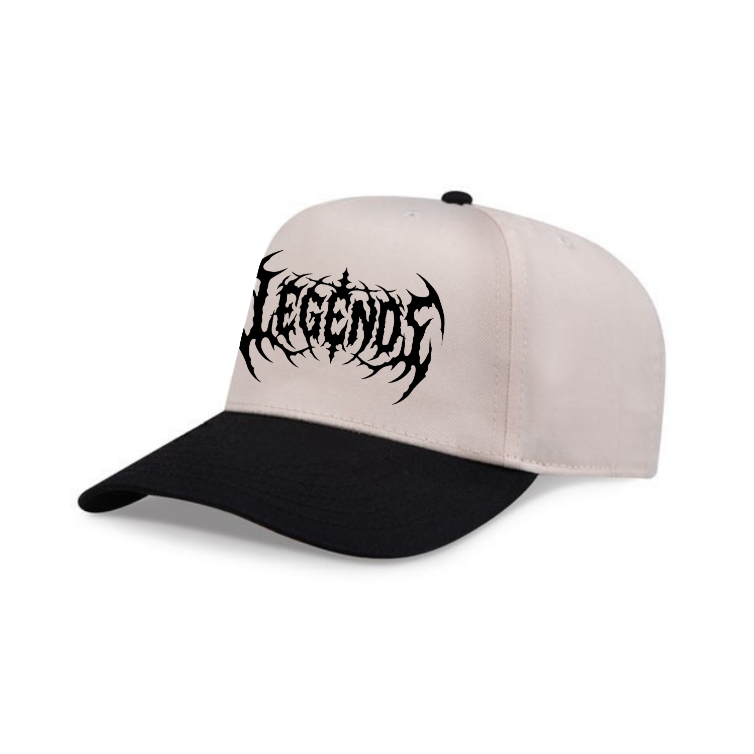 * Snapback Hat - Tan Metal Monster