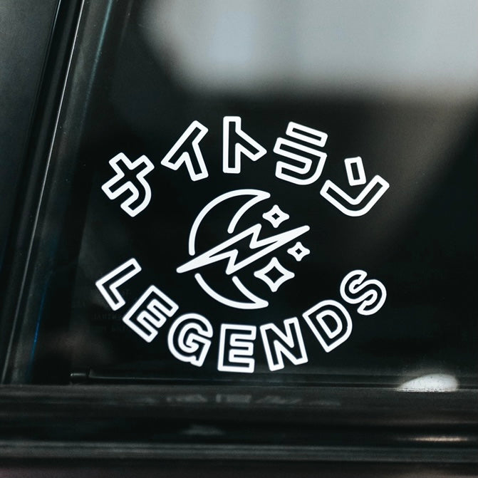 Die Cut Sticker - White Neon Legends