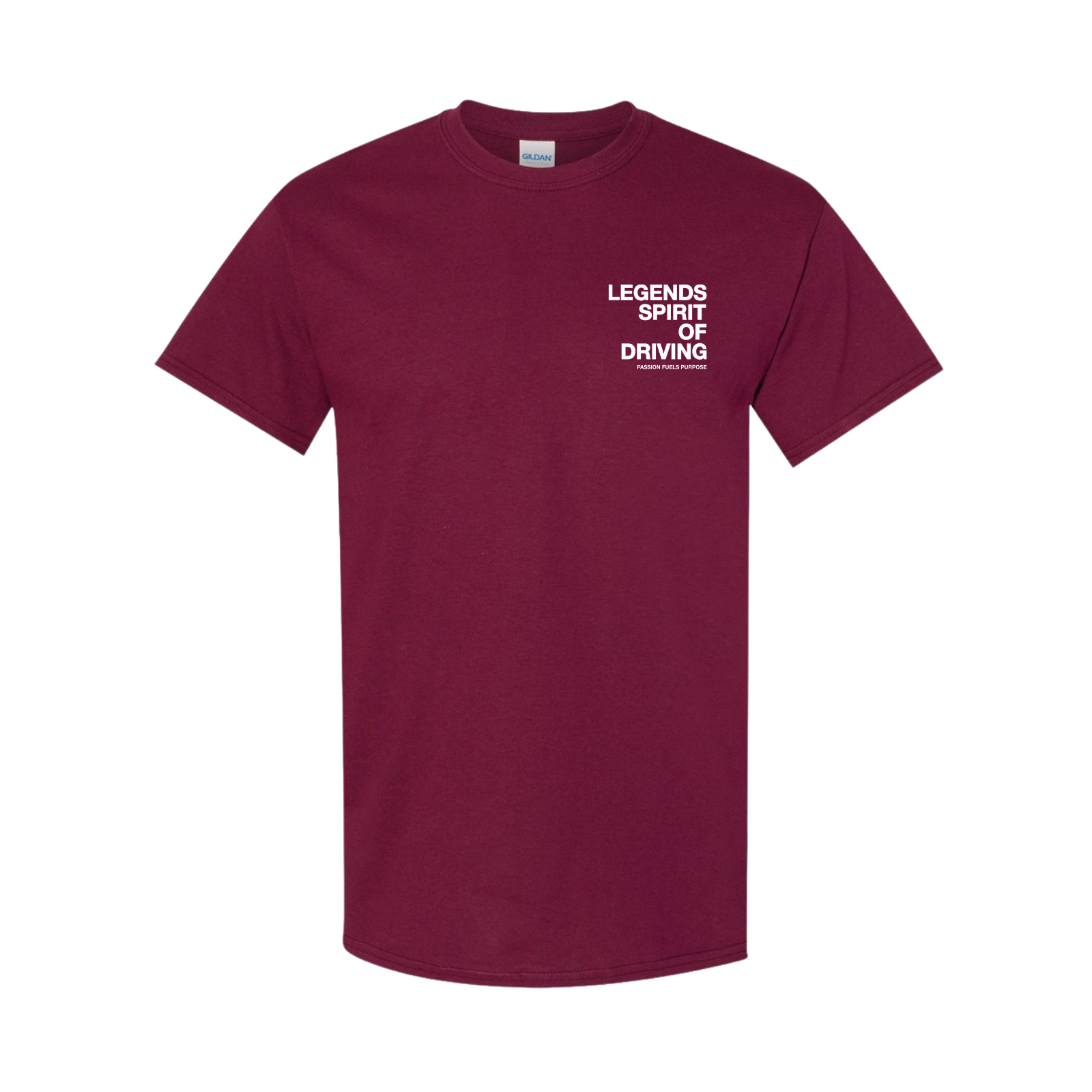 * Tshirt - Maroon Spirit of Driving