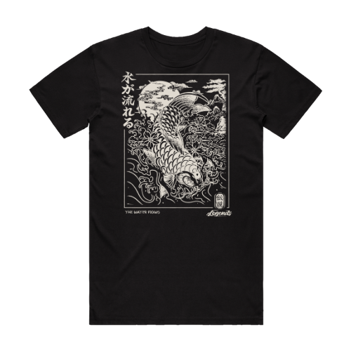 Tshirt - Black Koi Flow