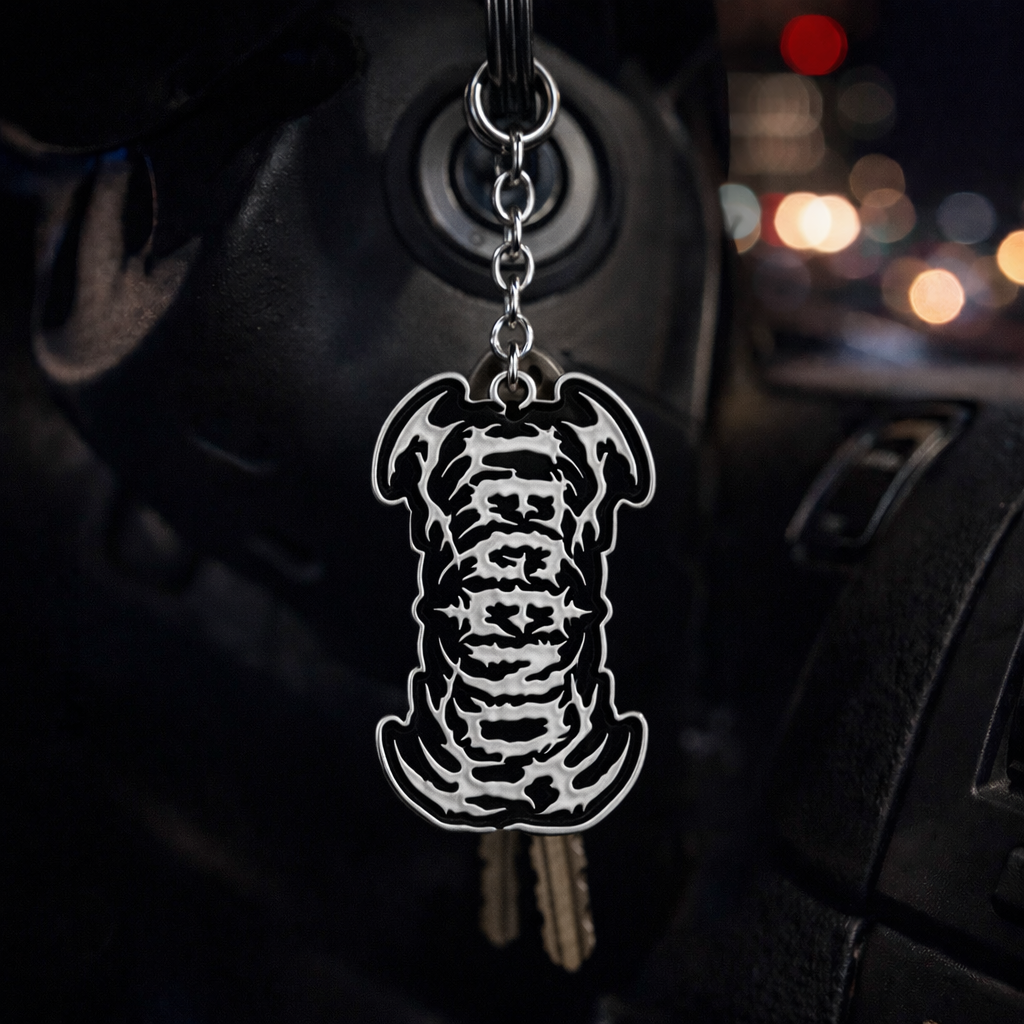 Keychain - Black Metal Monster