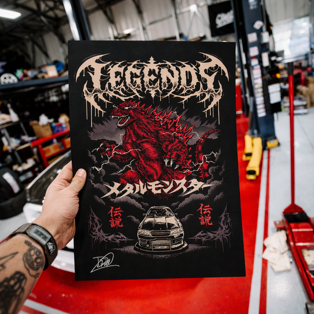 Poster - Autographed Black Metal Monster