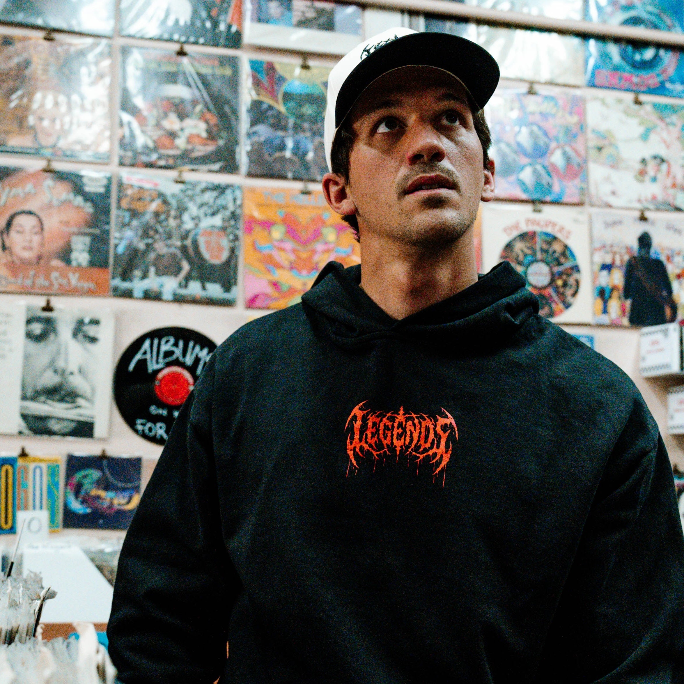 Hoodie - Black Metal Monster
