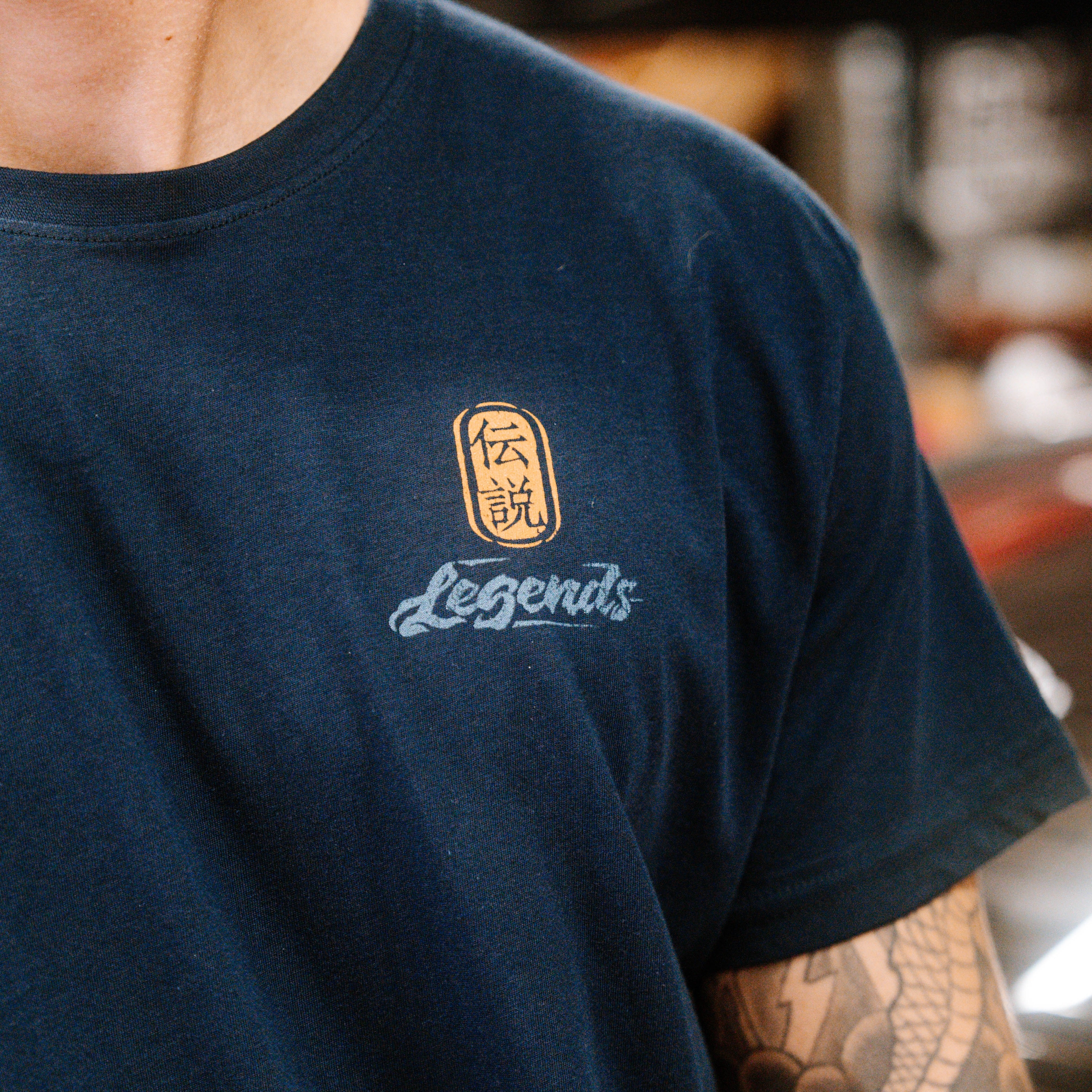Tshirt - Navy Koi Flow