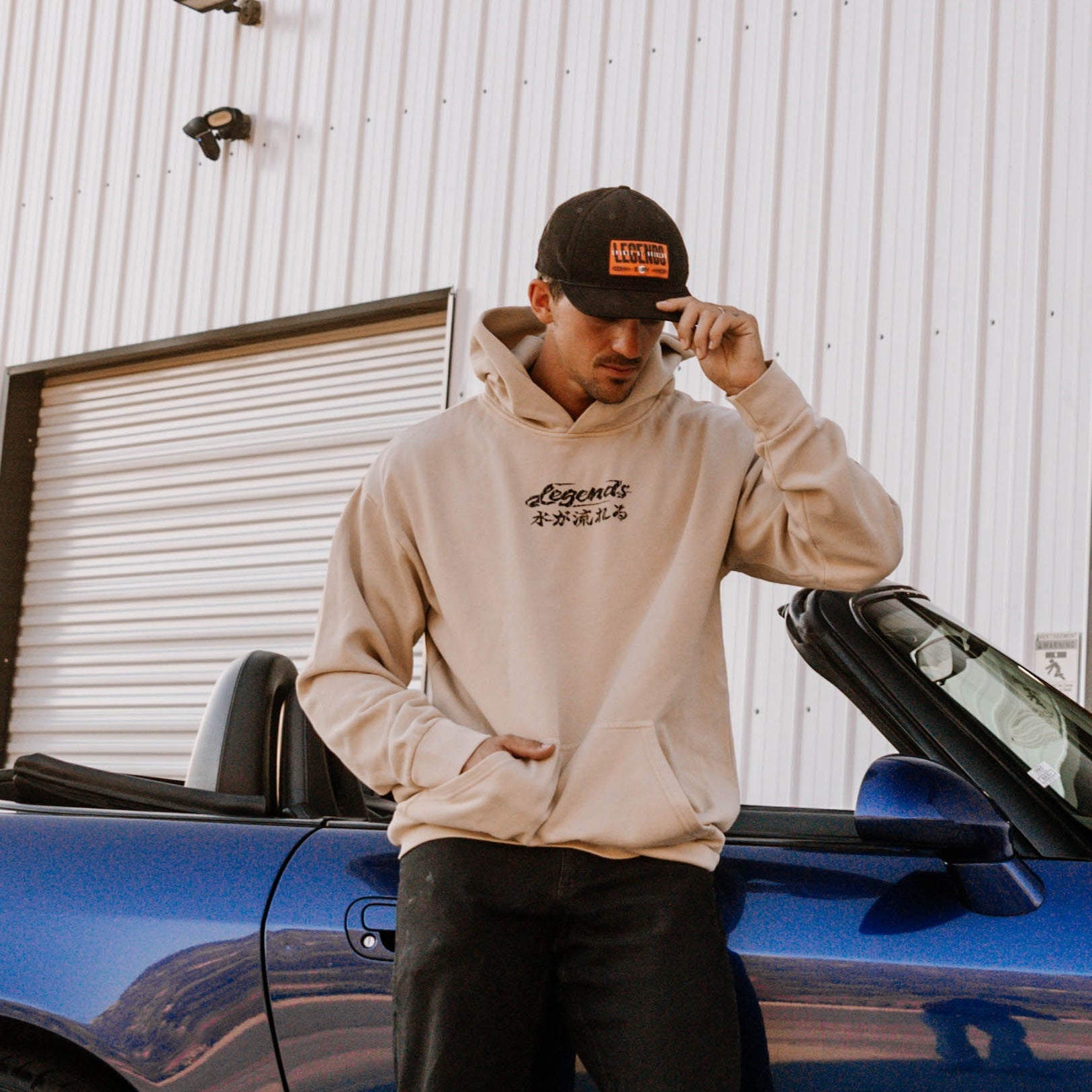 * Hoodie - Tan Koi Flow