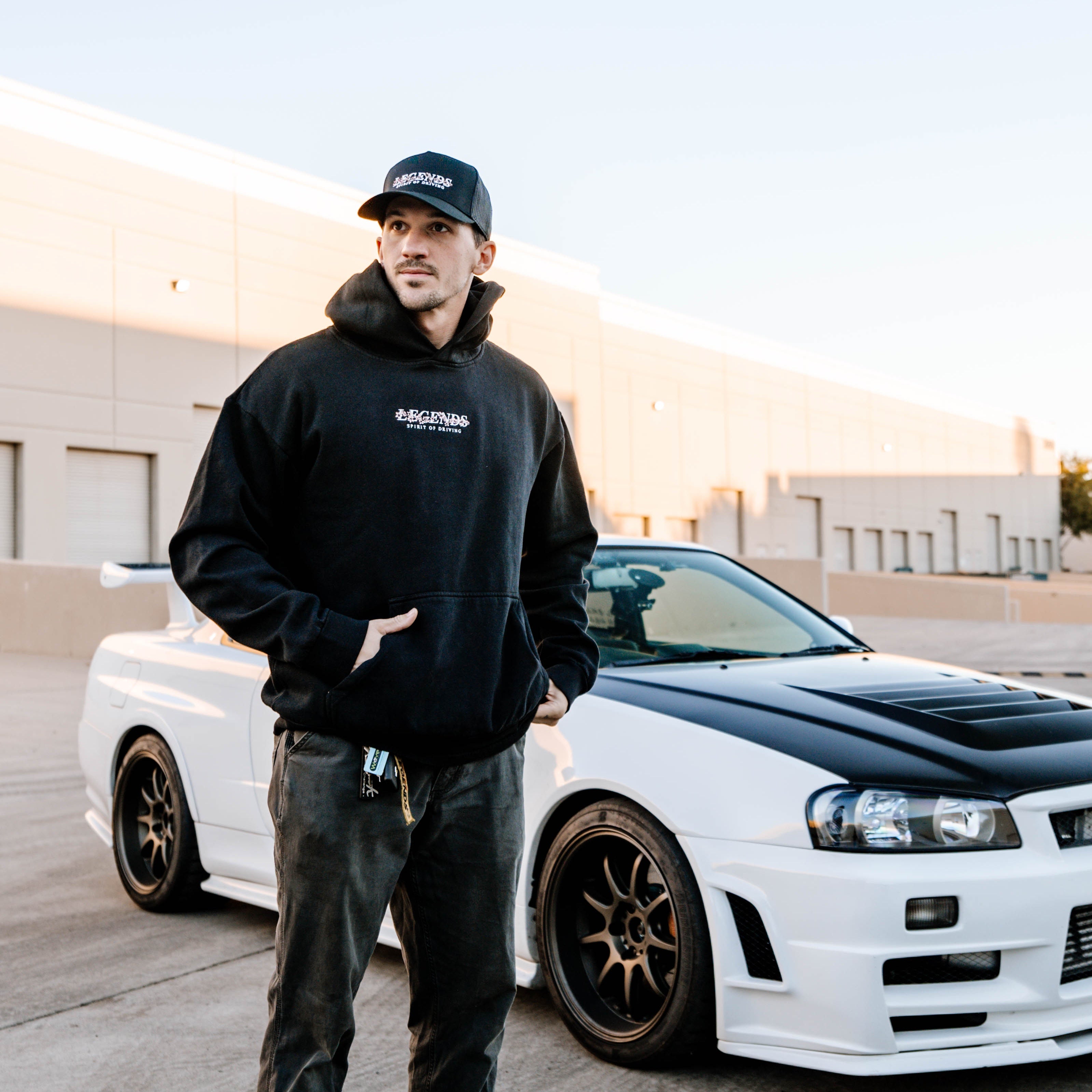 Hoodie - Black Midnight Sakura