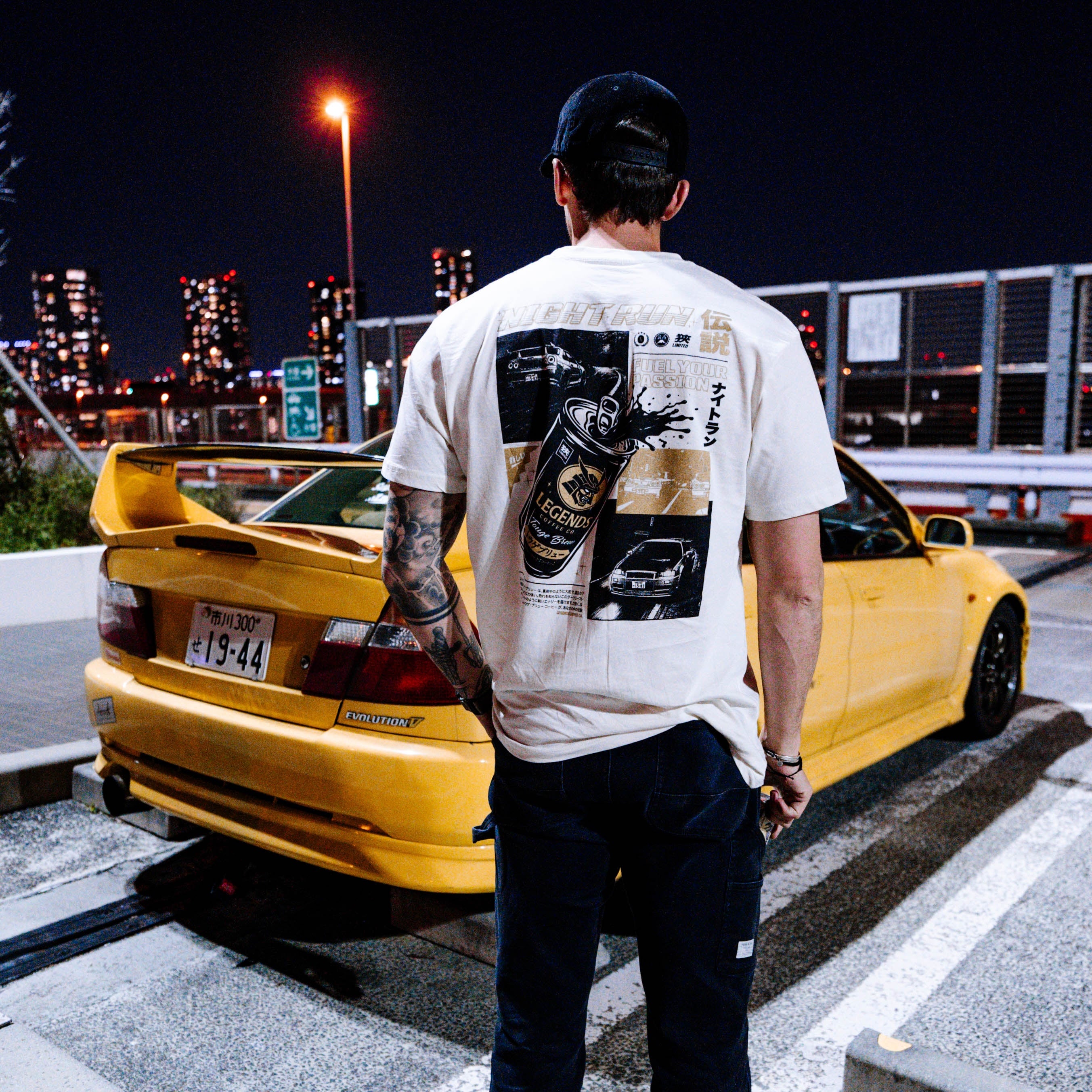 Tshirt - Tan Night Run