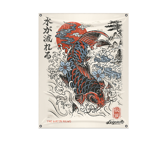 Flag - Tan Koi Flow