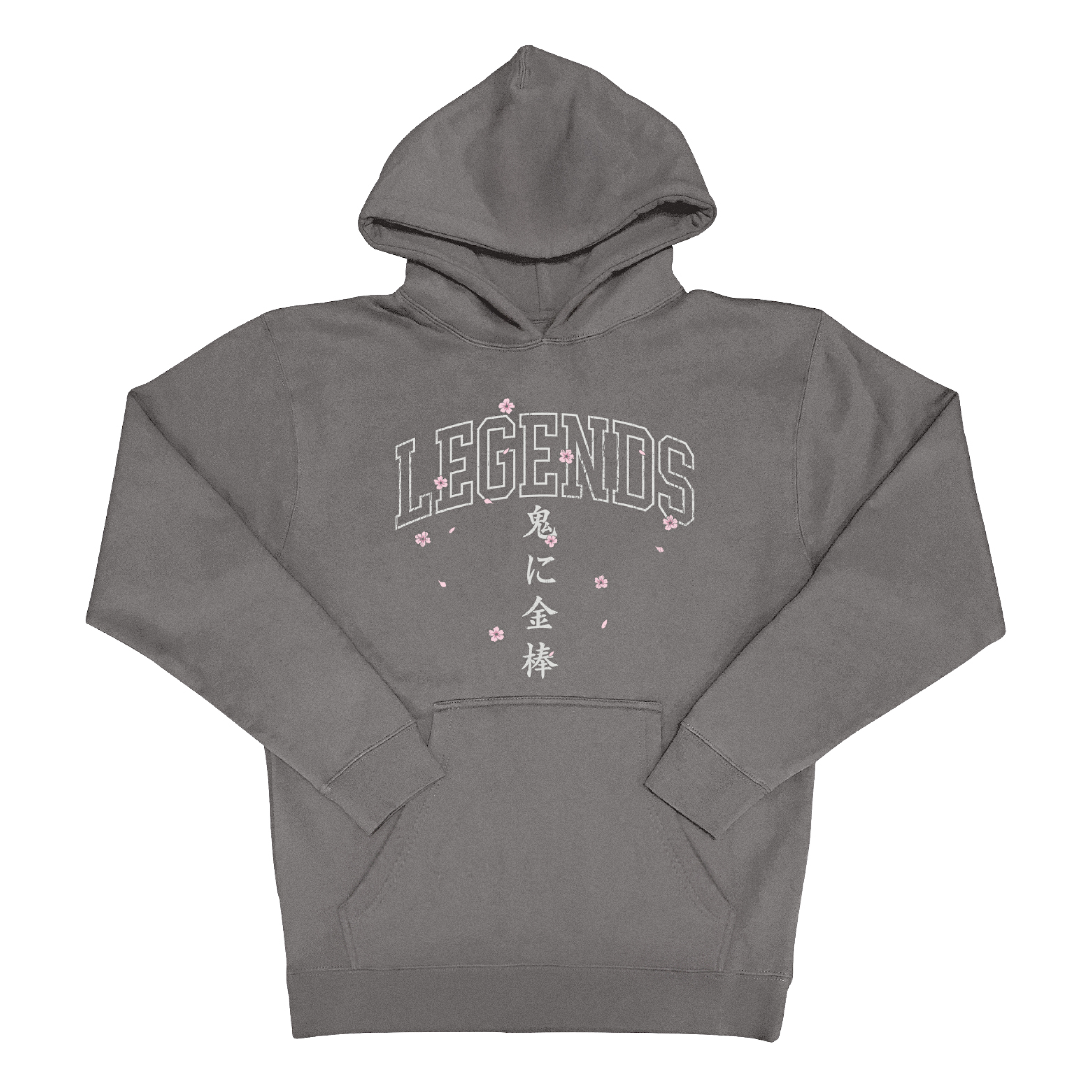 Hoodie - Grey Oni