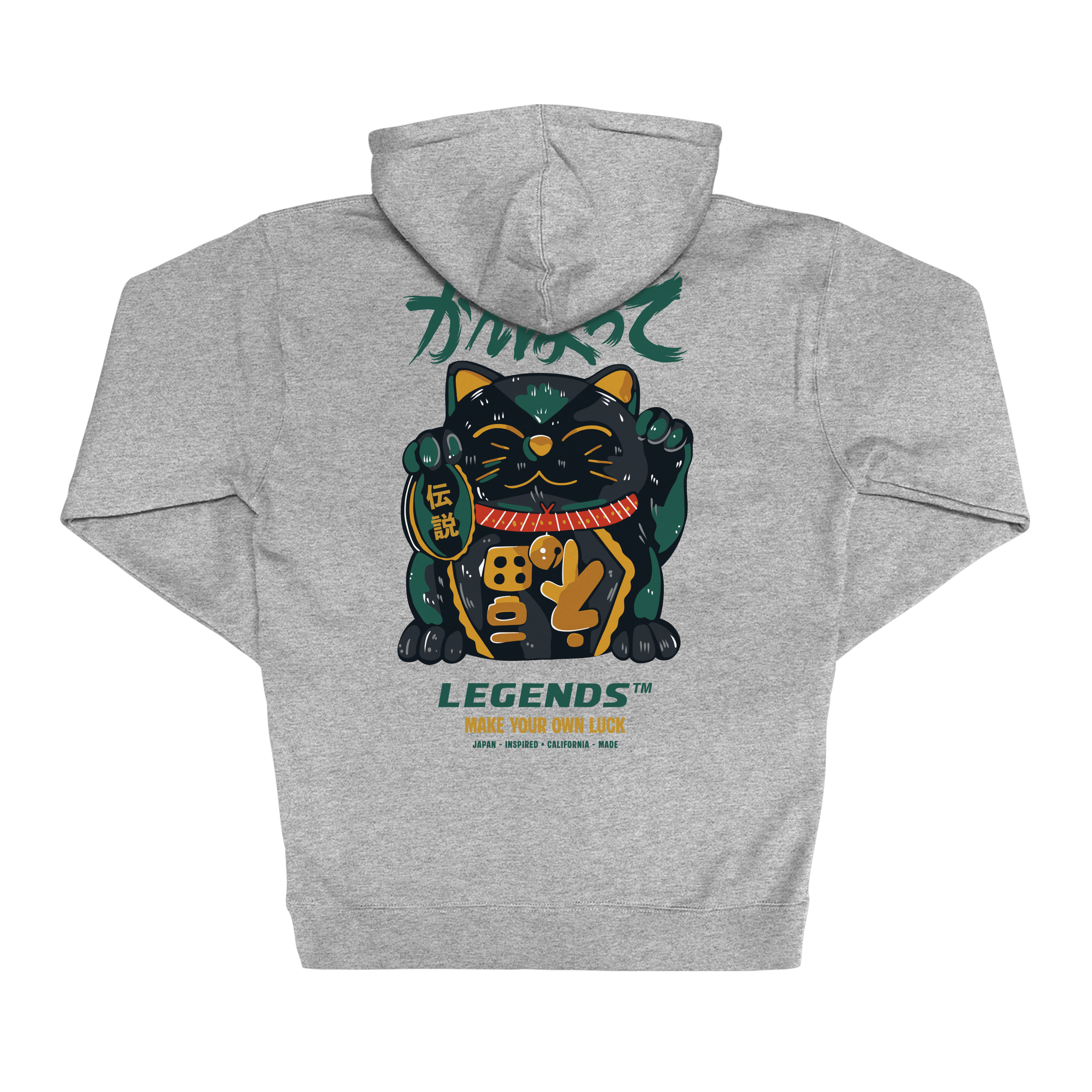 Hoodie - Grey Your Luck