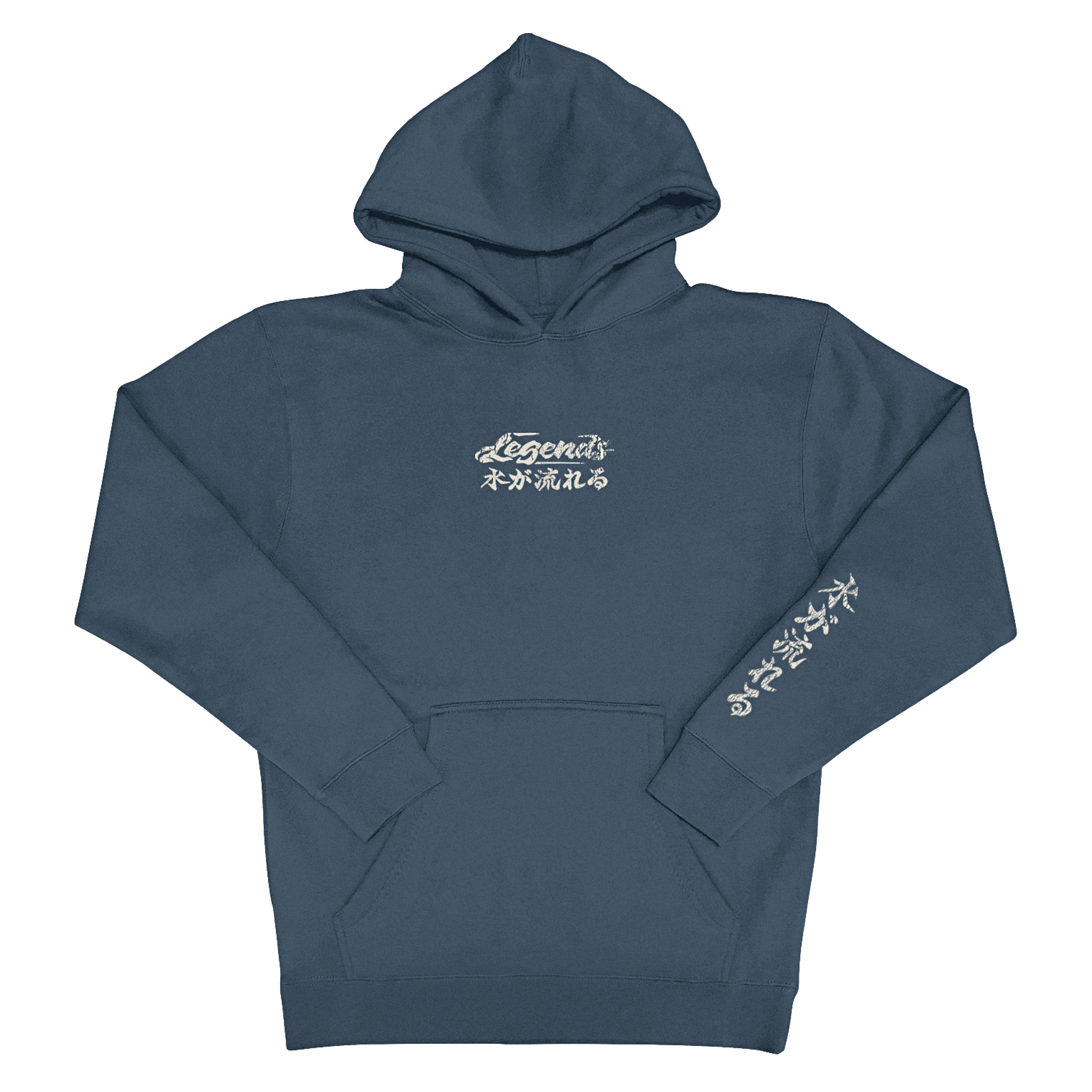 Hoodie - Navy Koi Flow