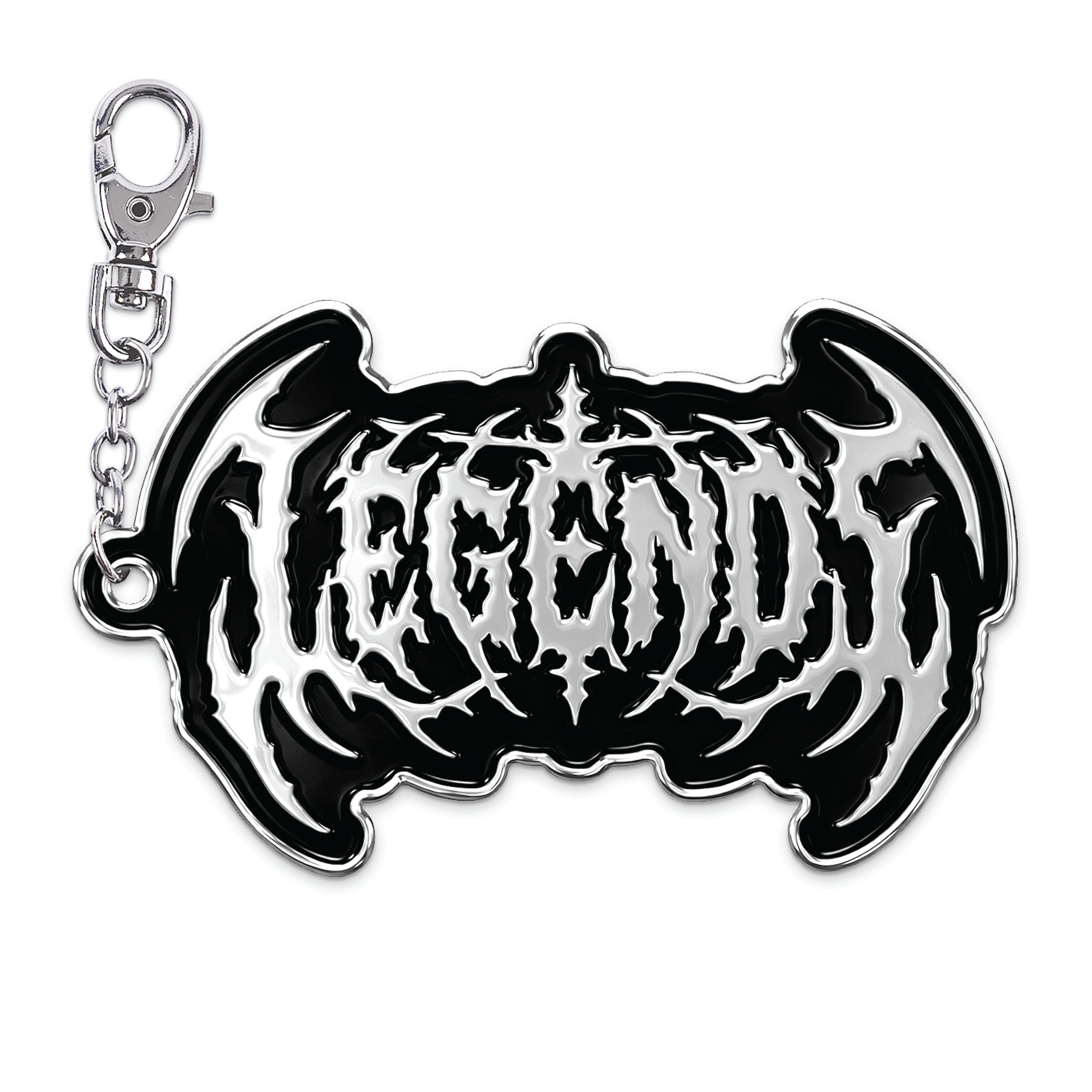 Keychain - Black Metal Monster