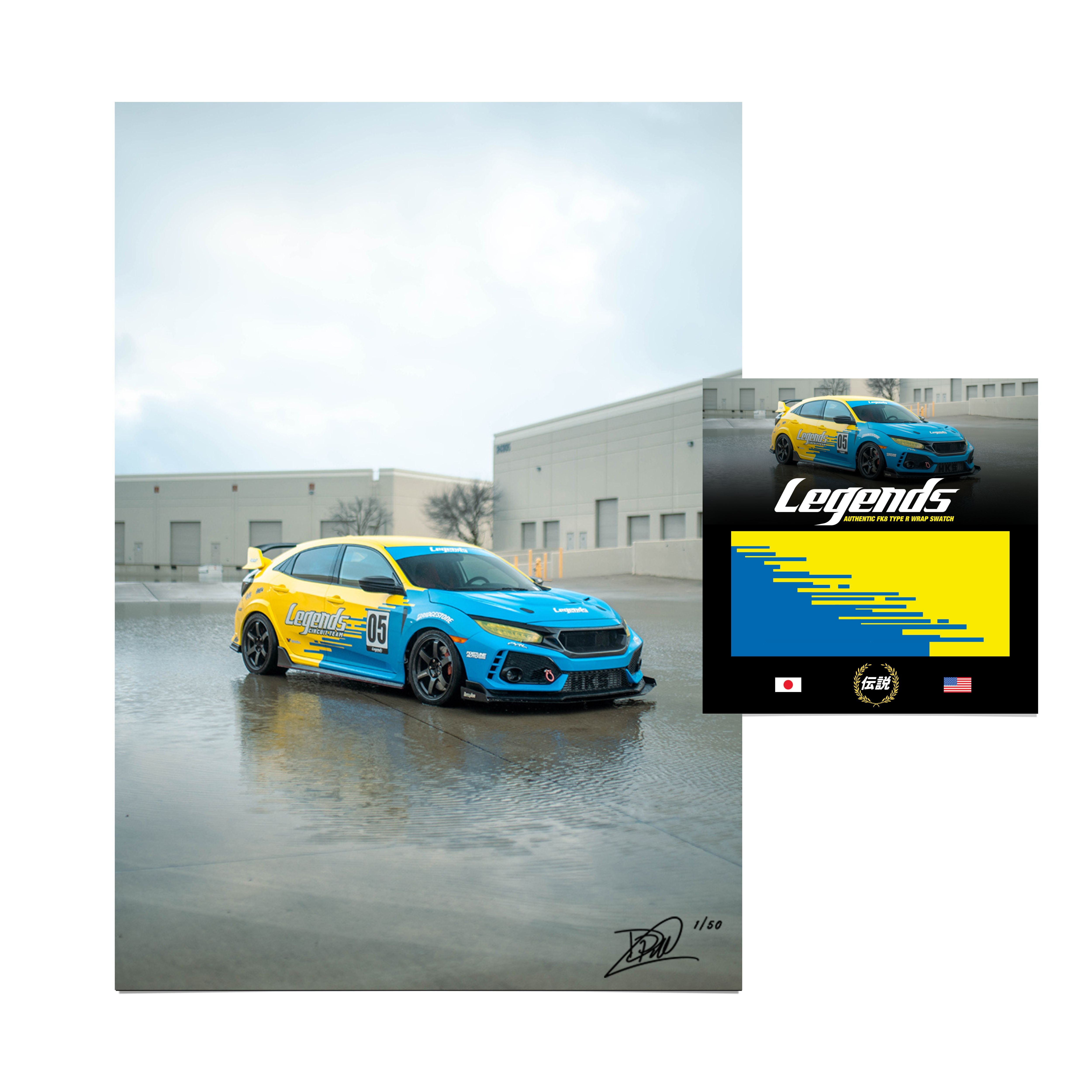 Limited Edition Autographed Poster - FK8 Type R