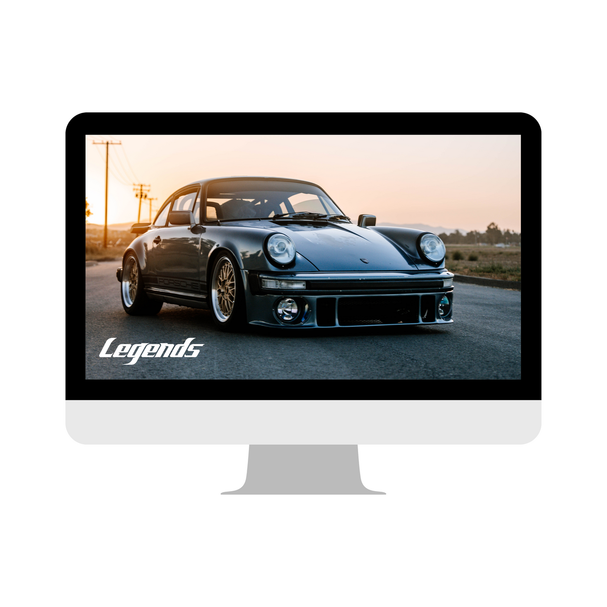 Desktop Wallpaper - Sunset Porsche