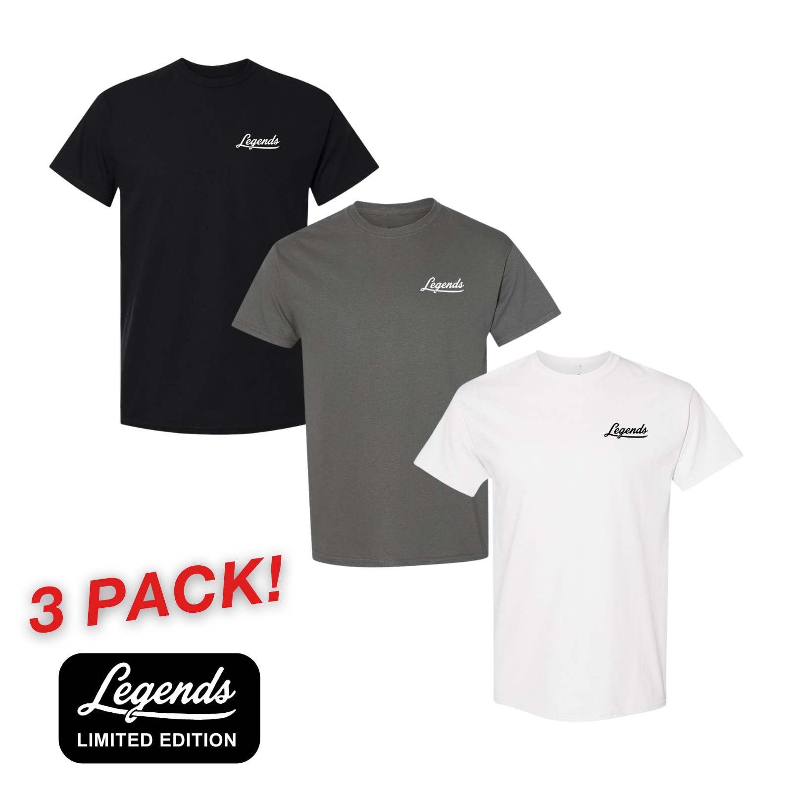 Everyday Tshirts - 3 Pack