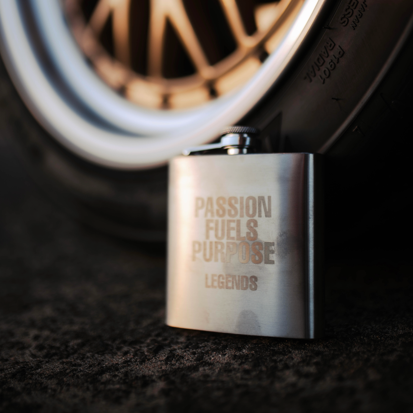 Flask - Silver Passion Fuels Purpose