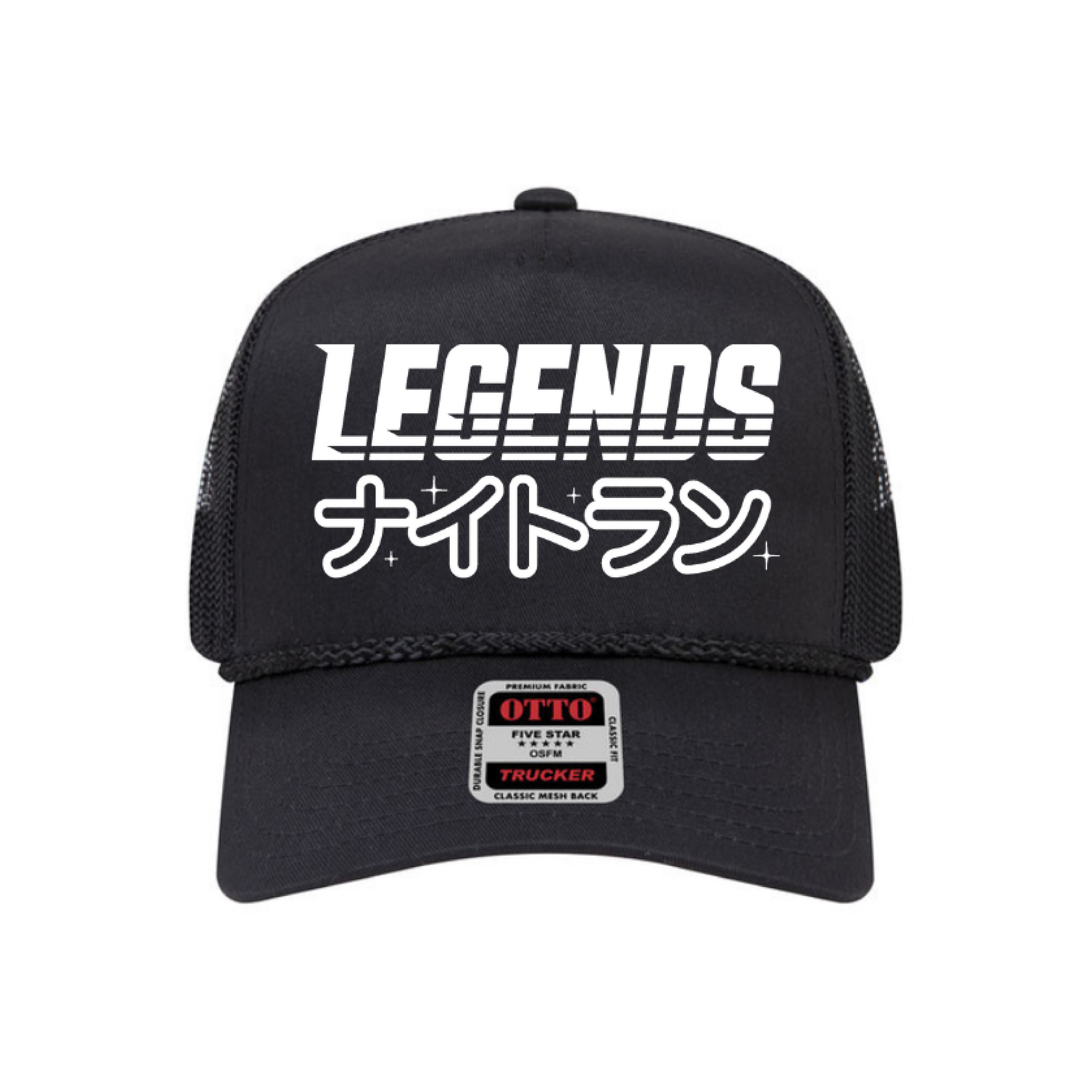 Trucker Hat - Black Night Run