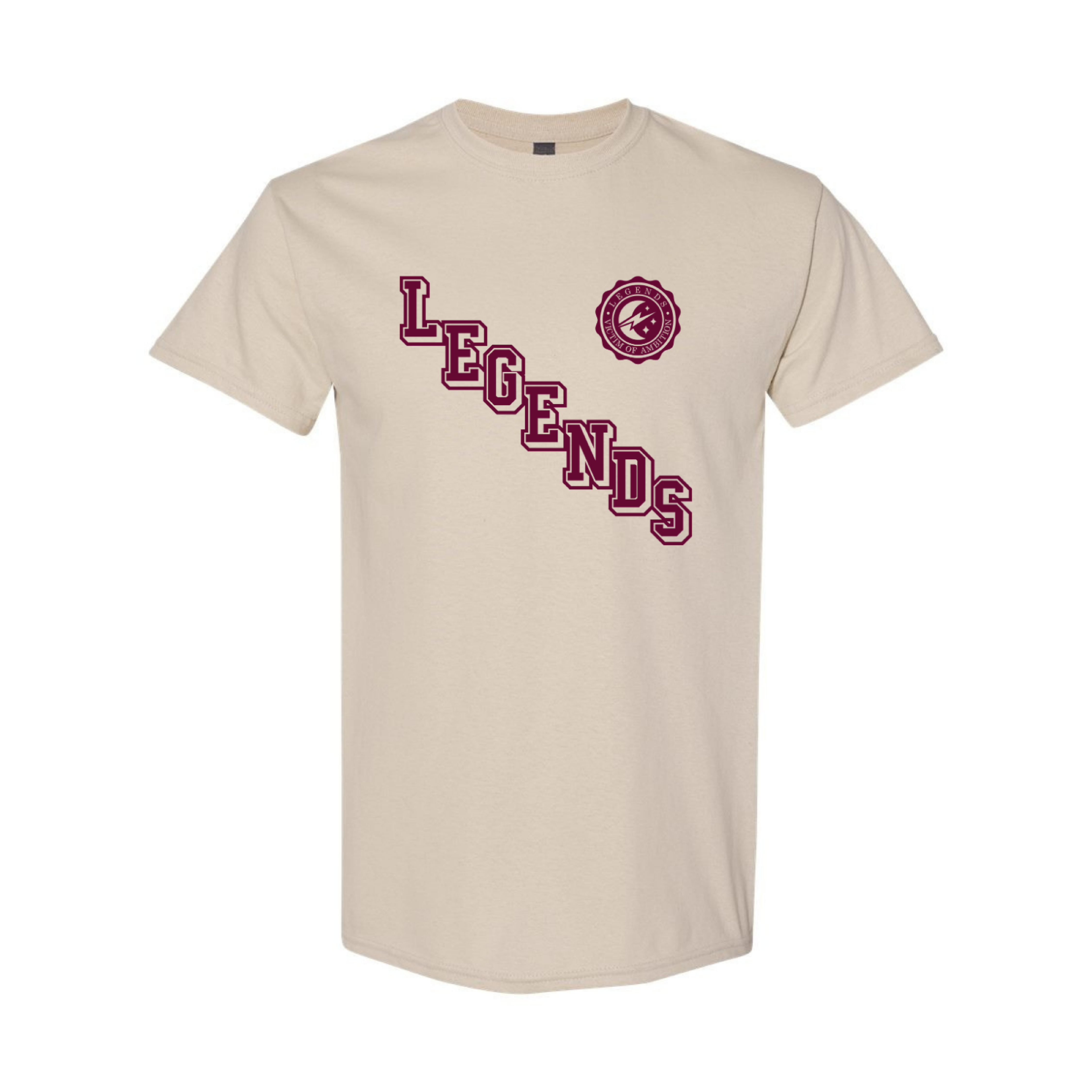 Tshirt - Tan Legends Crest