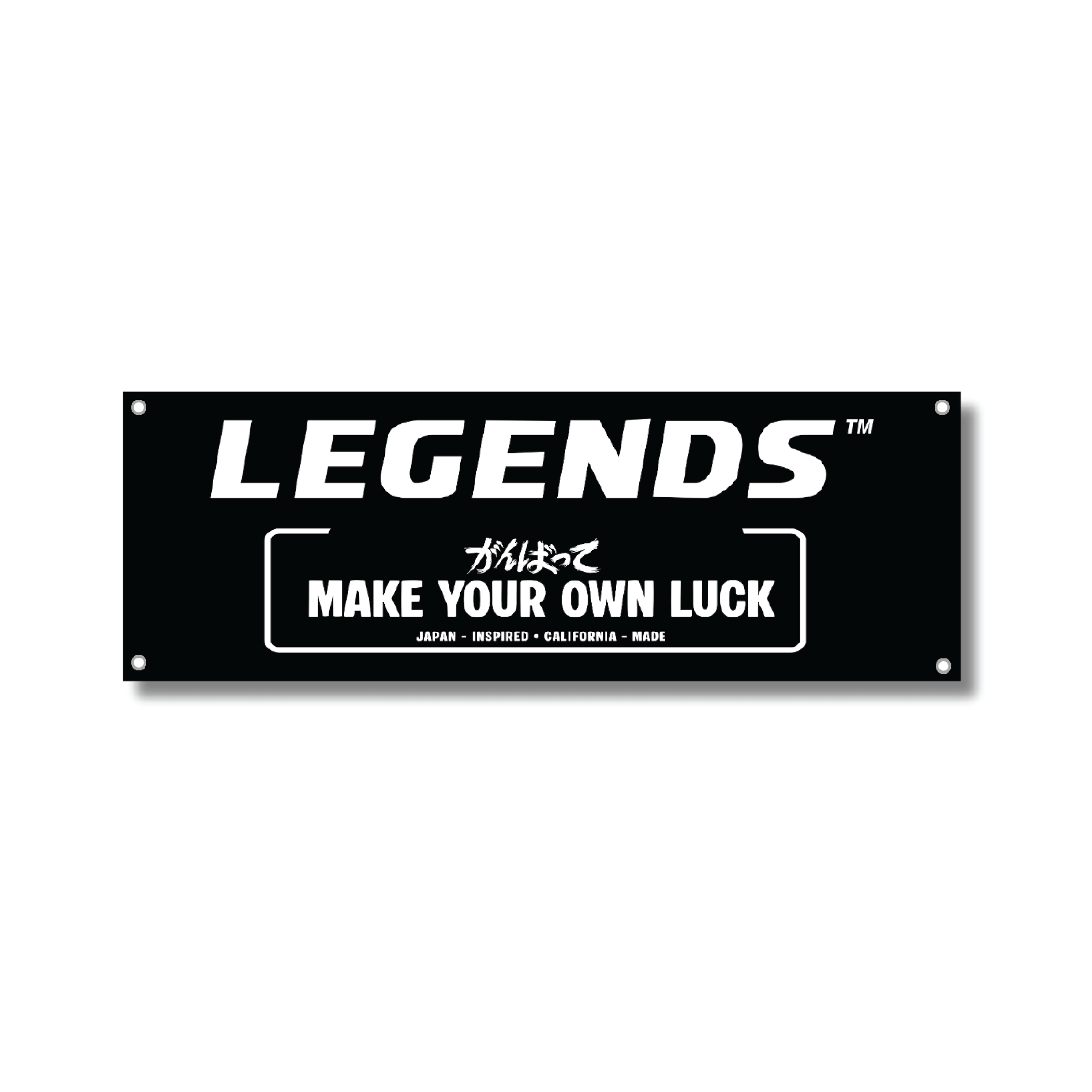 Vinyl Banner - Black Lucky Legends